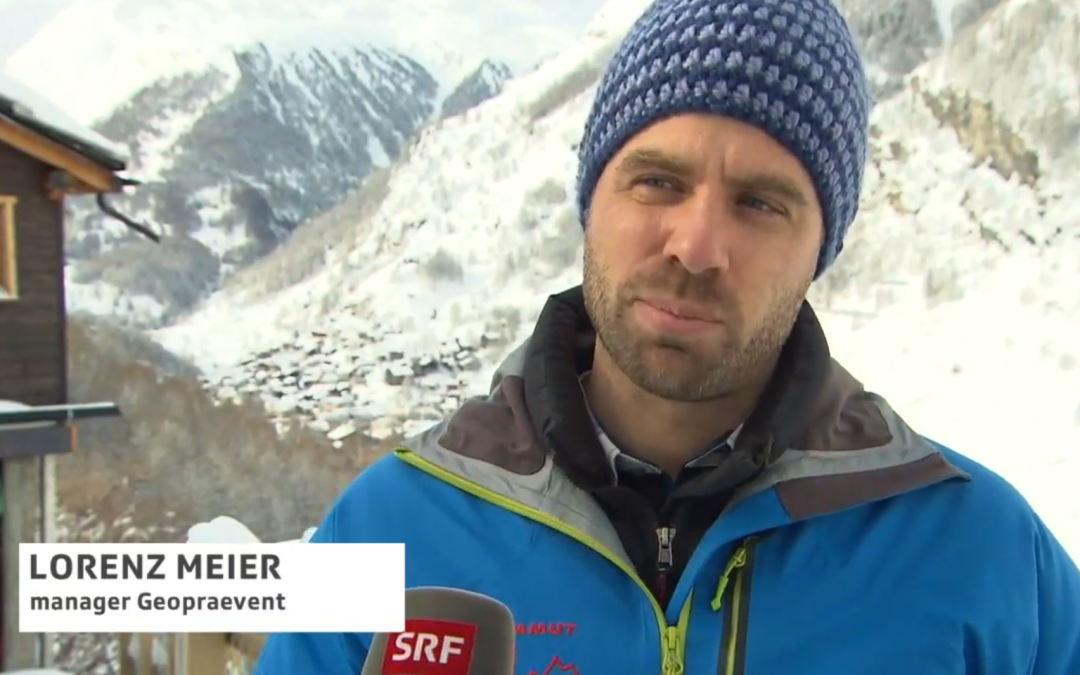 Avalanche radar in Swiss evening news