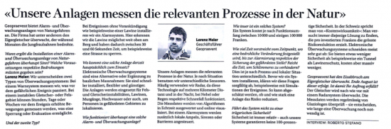 Geopraevent Handelszeitung