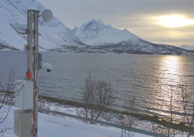 Radar de avalanchas en Holmbuktura, Noruega