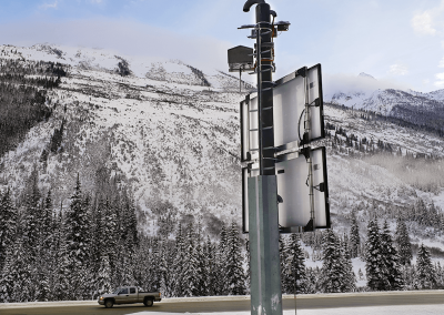 Lawinenradar Rogers Pass, Kanada