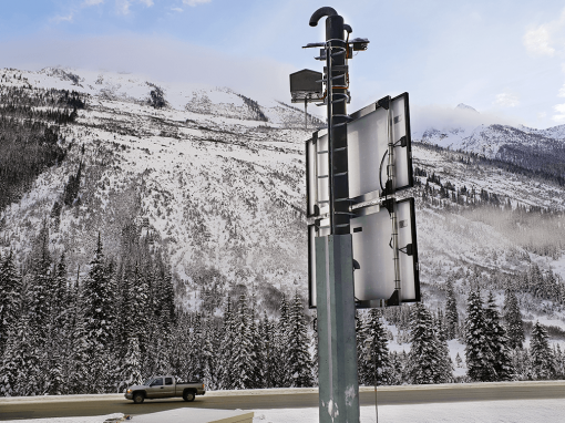 Avalanche radar Rogers Pass, Canada
