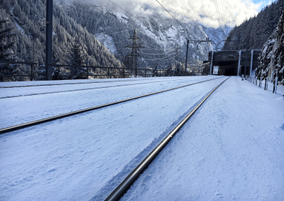 Snow depth profile Gotthard