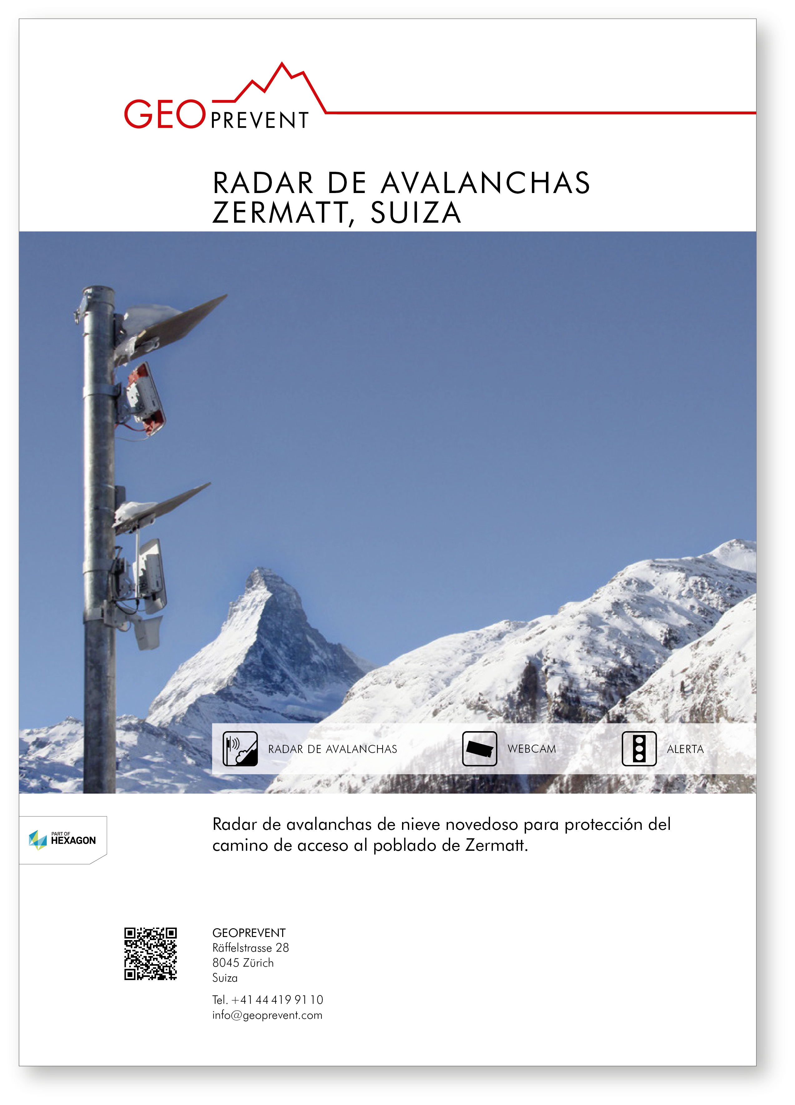 Radar de avalanchas Zermatt