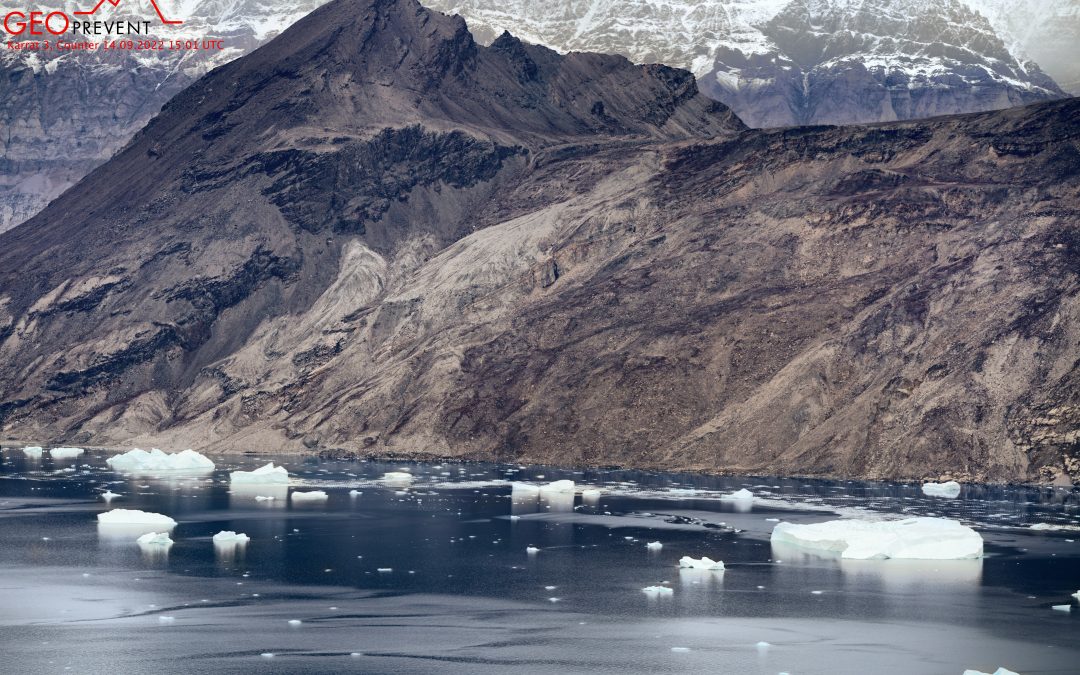 Bergsturzgebiet im Karrat Fjord, Westgrönland