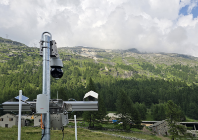 Überwachungssystem am Simplonpass