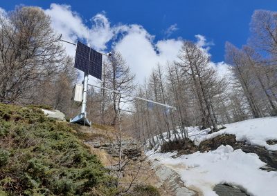 Pegelradar bei der gefährdeten Murgangrinne.